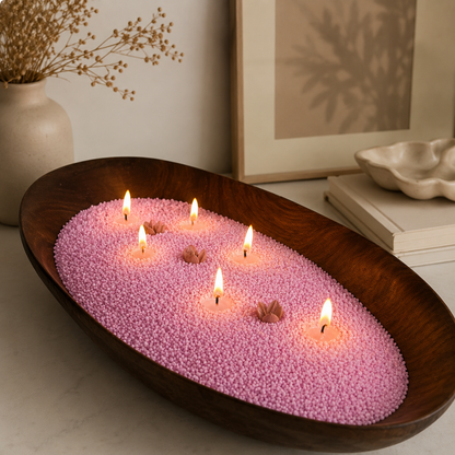 Bougies Perlées Rechargeables RYTUA Home — 500g + 5 Mèches offertes