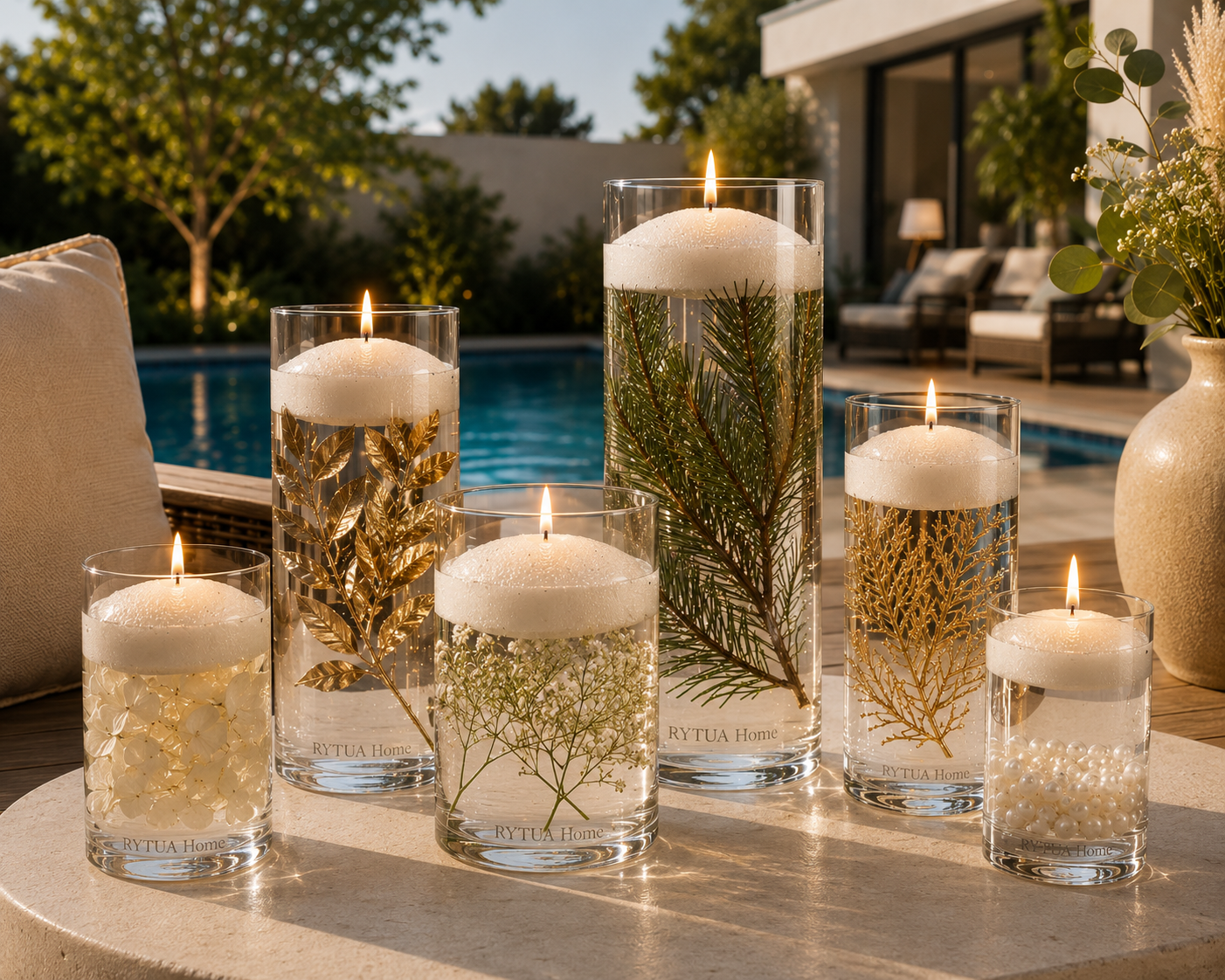 Vase Cylindrique en Verre Transparent |