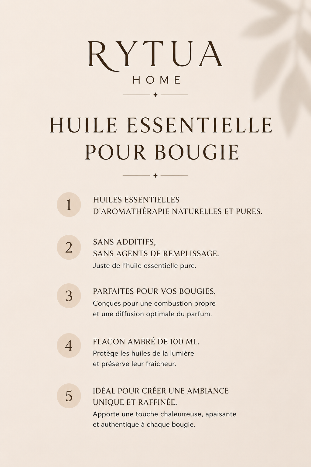 Huiles Essentielles pour Bougies