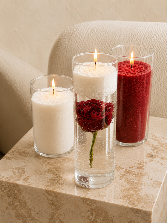 Vase Cylindrique en Verre Transparent |