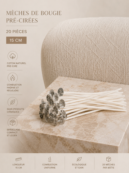 Mèches Rechargeables pour Bougies |  RYTUA Home